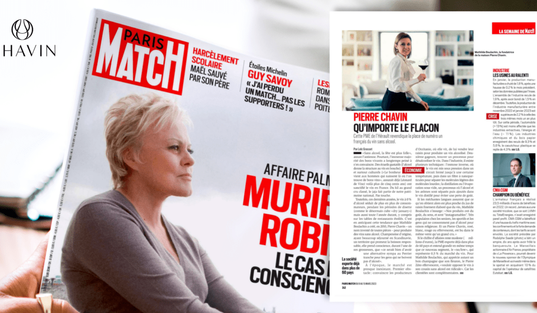 Chavin in Paris Match magazine
