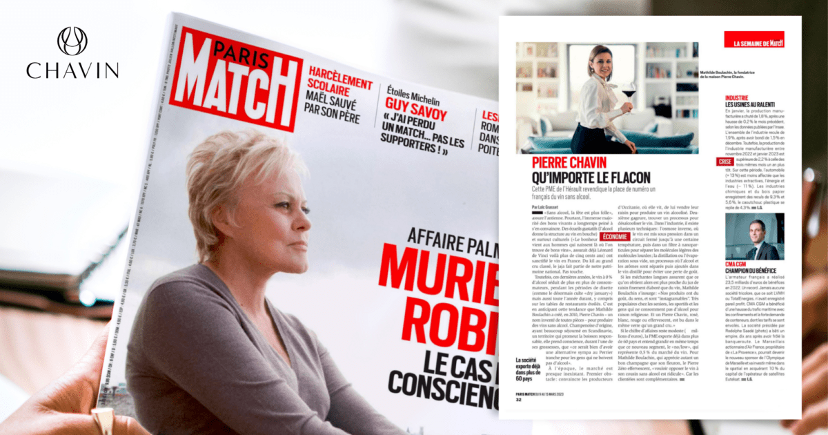 Chavin - Chavin in Paris Match magazine