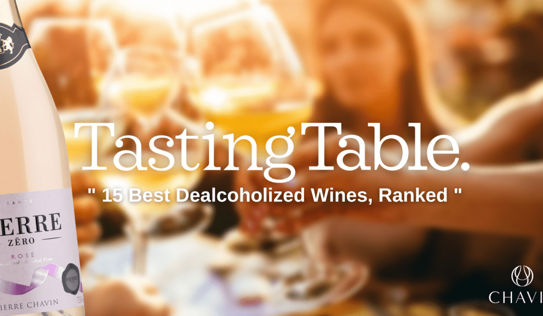 Pierre Zéro Rosé Effervescent, deuxième meilleur produit sans alcool – Tasting Table. USA