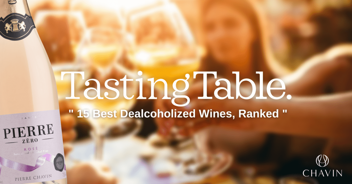 Chavin - Pierre Zéro Rosé Effervescent, deuxième meilleur produit sans alcool – Tasting Table. USA
