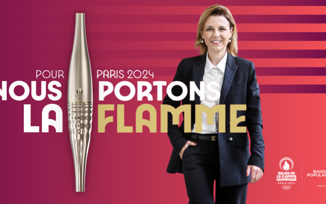 Mathilde BOULACHIN porteuse de la flamme olympique de Paris 2024