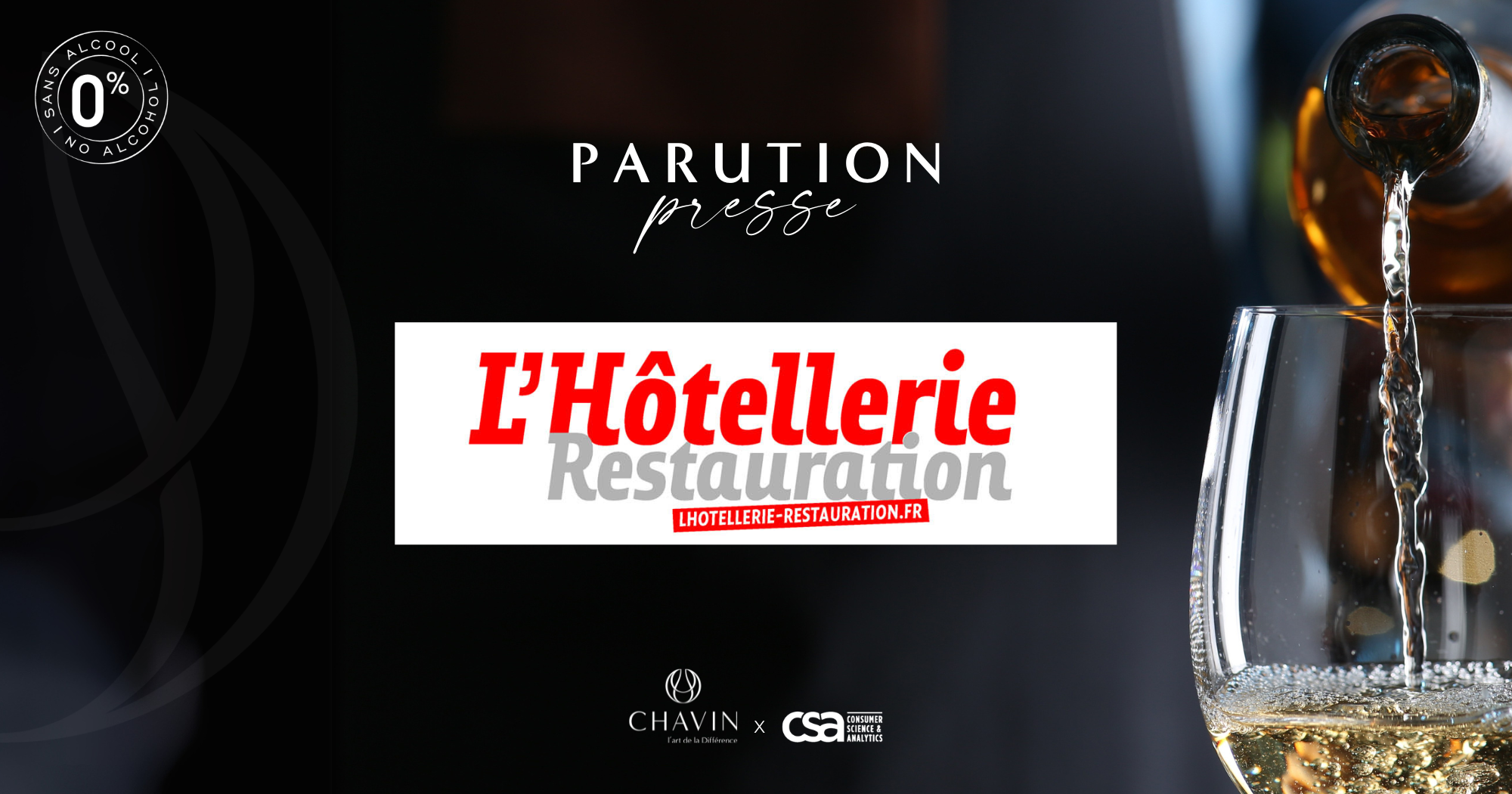 Chavin - Dry January : Chavin u00e0 lu2019honneur dans Lu2019Hu00f4tellerie Restauration