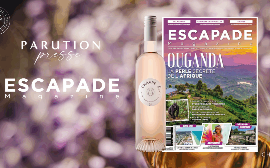 L’Escapade Magazine spotlights Chavin Zéro Rosé Vin de France dealcoholized 