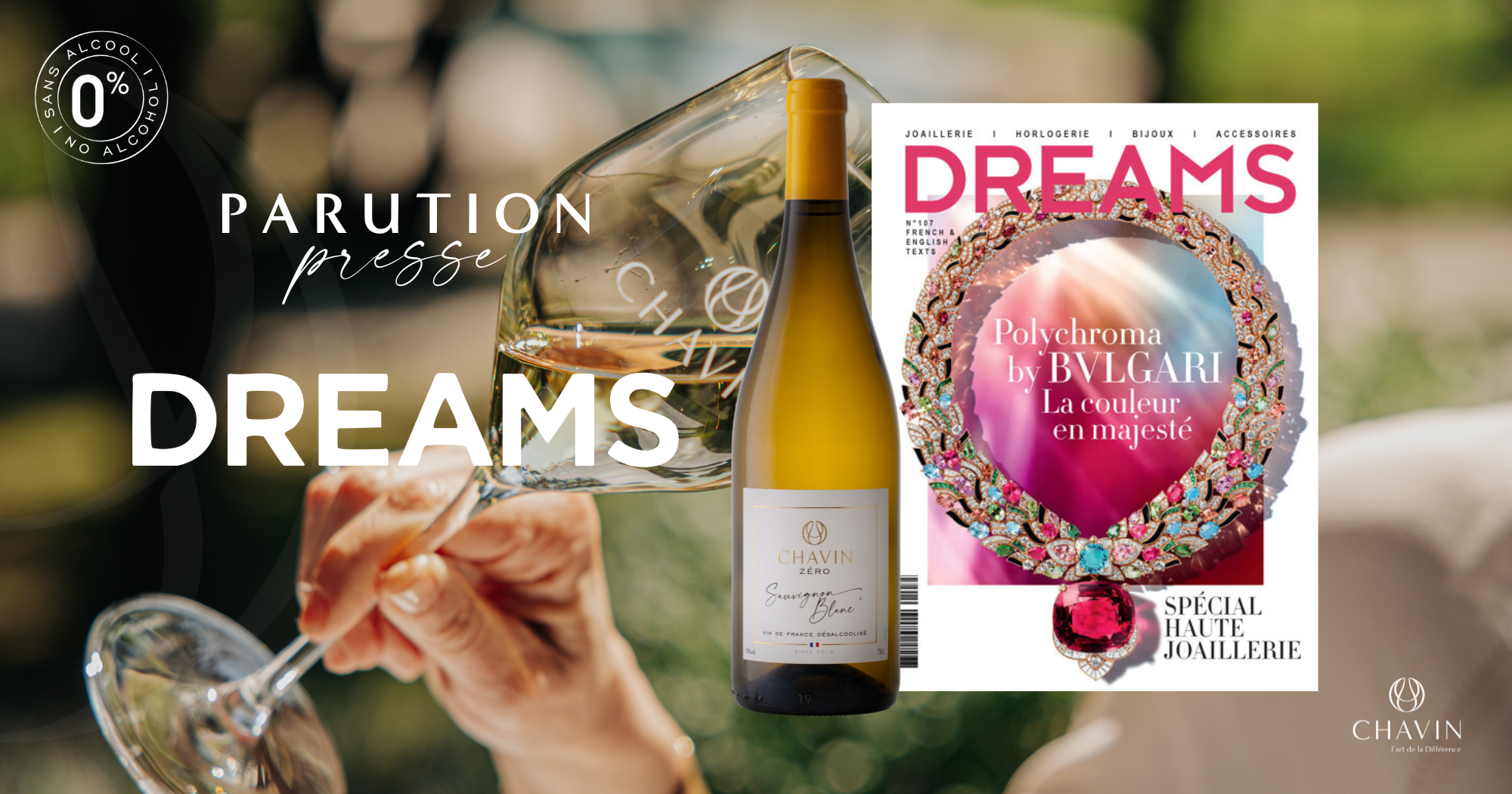 Chavin - Chavin Zu00e9ro Sauvignon Blanc Featured in Dreams Magazine