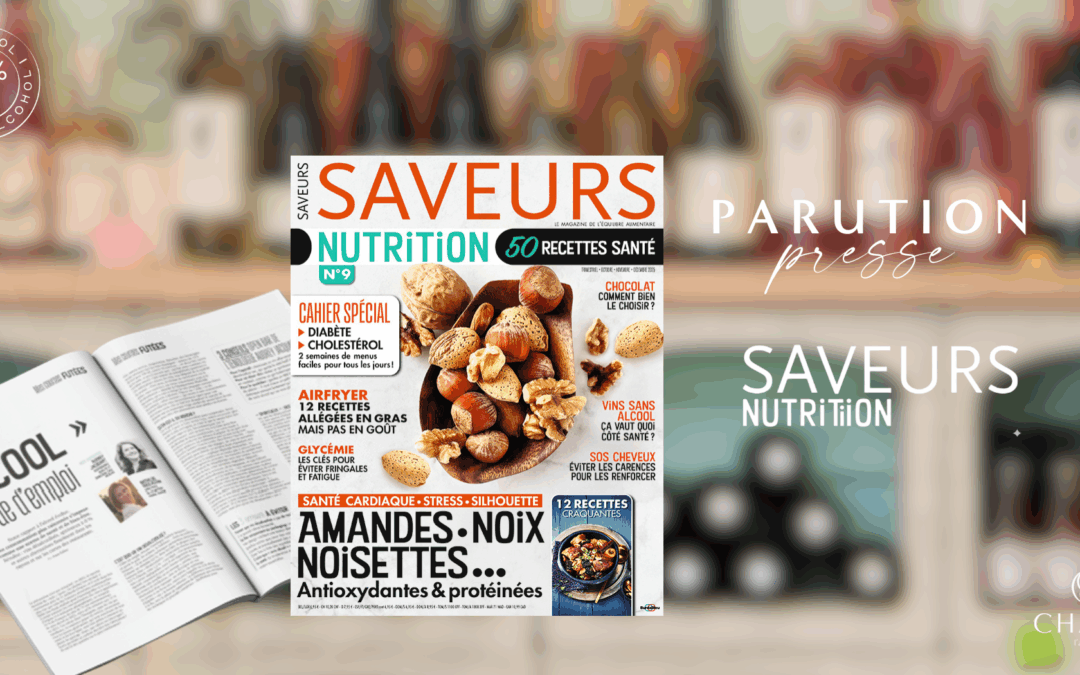 Maison CHAVIN Featured in Saveurs Nutrition: The French Art of Alcohol-Free Wine