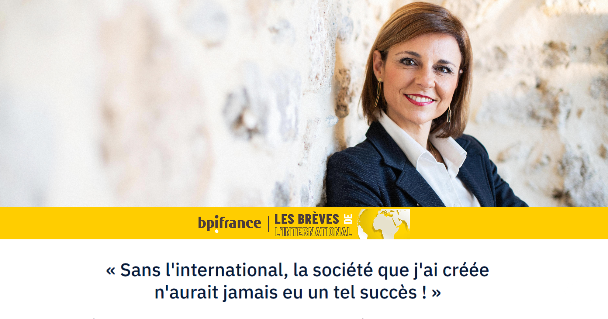 Chavin - Maison CHAVIN mise à l’honneur dans les « Brèves de l’International » de Bpifrance