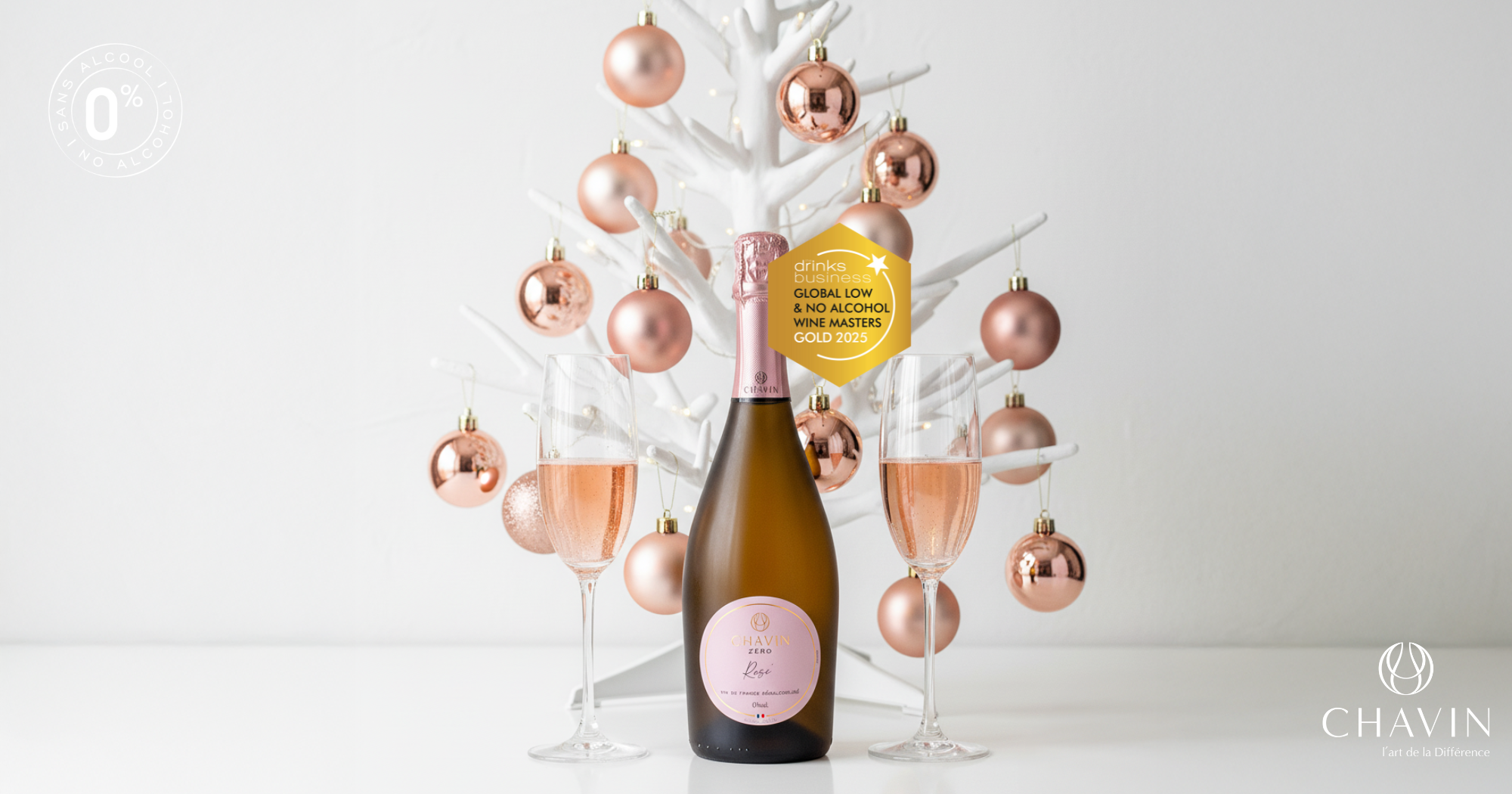 Chavin - Chavin Zéro Rosé Effervescent récompensé d’une médaille d’or