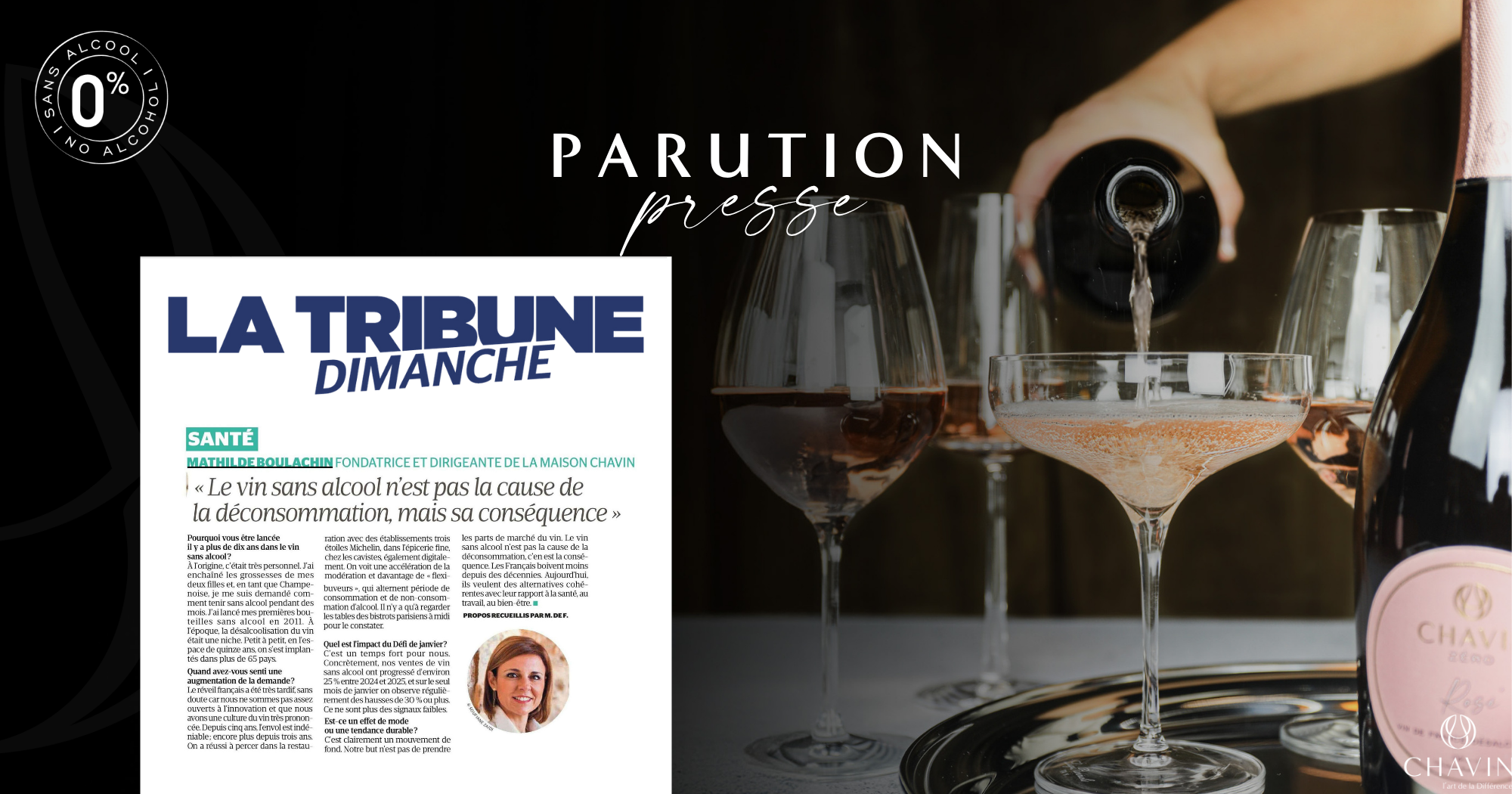 Chavin - Le vin désalcoolisé, reflet d’une évolution des modes de consommation