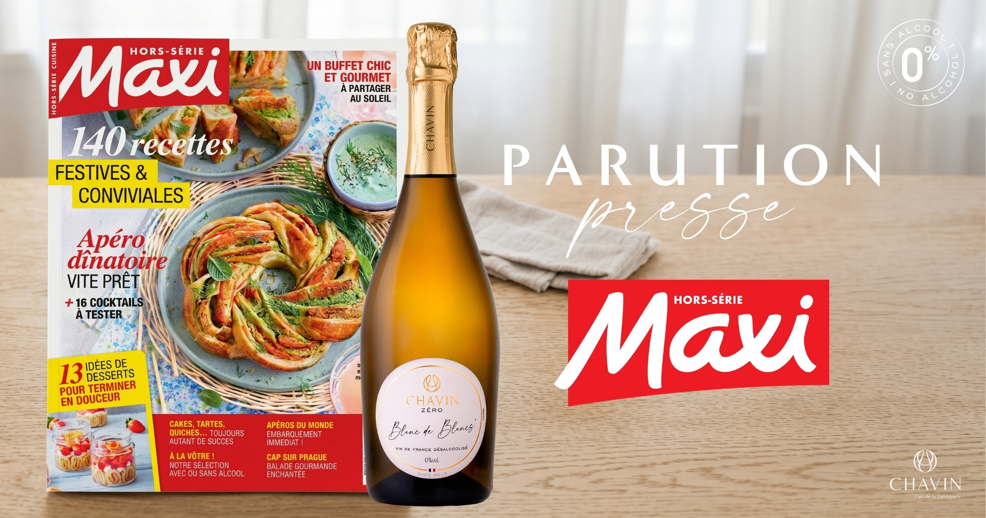 Chavin - Dossier hors série de Maxi sur les vins désalcoolisés